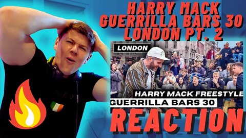 Harry Mack Guerrilla Bars 30 London Pt. 2 | HIS BEST EVER!! ((IRISH GUY REACTS!!))