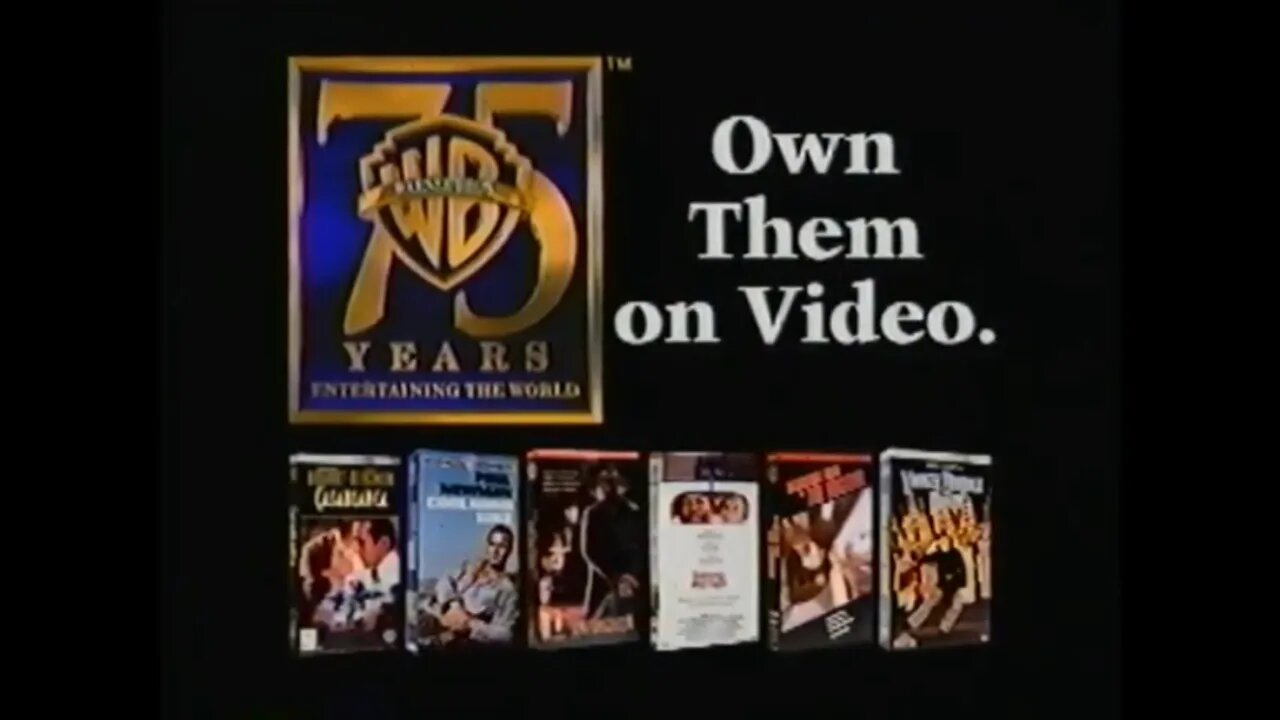 WARNER BROS 75th VHS Promo 2 [#VHSRIP #warnerbrosVHS]