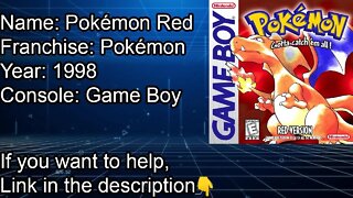 Pokémon Red | 1998 | Game Boy | Pallet to Fuchsia City