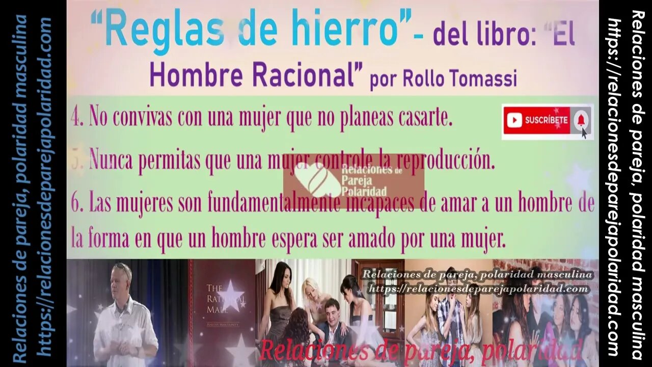 Reglas de Hierro 💕 del libro “El Hombre Racional” Rollo Tomassi ♂♀⚤💕💘 - mejorado