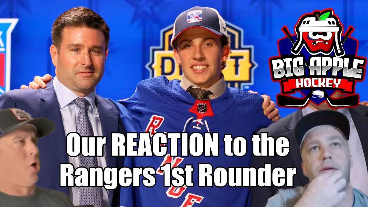 We REACT to Rangers Selecting Gabriel Perreault | Big Apple Hockey