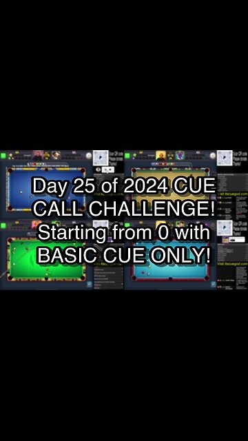 Day 25 of 2024 CUE CALL CHALLENGE! Starting from 0 with BASIC CUE ONLY!