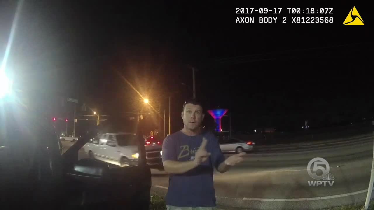 Body cam: Boynton Beach Police officer pulls over major for speeding