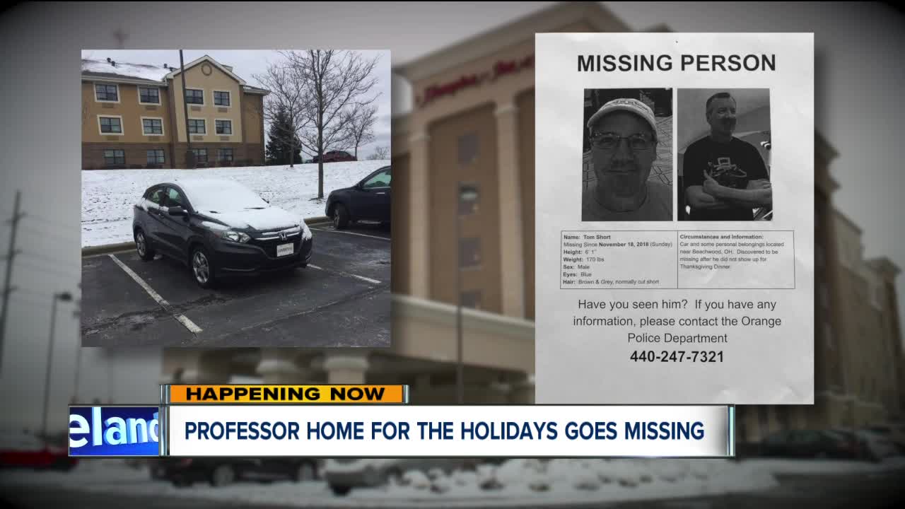 Pennsylvania professor visiting Orange Village for Thanksgiving reported missing by family