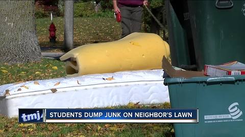 East side woman raises stink about UWM student's trash