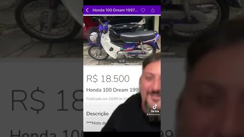 Honda Dream 100 relíquia custando apenas 1 rim papai, vai e encarar?