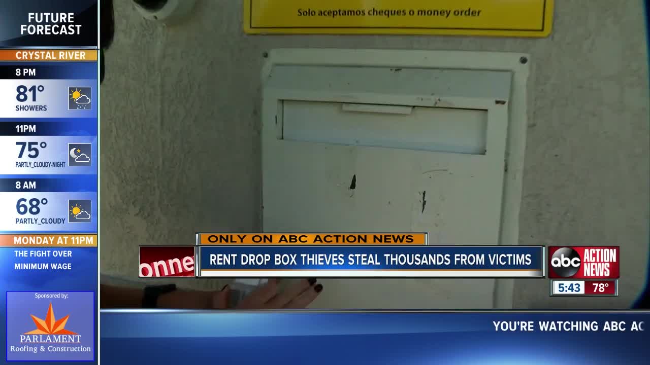 Rental drop box thieves steal thousands from victims