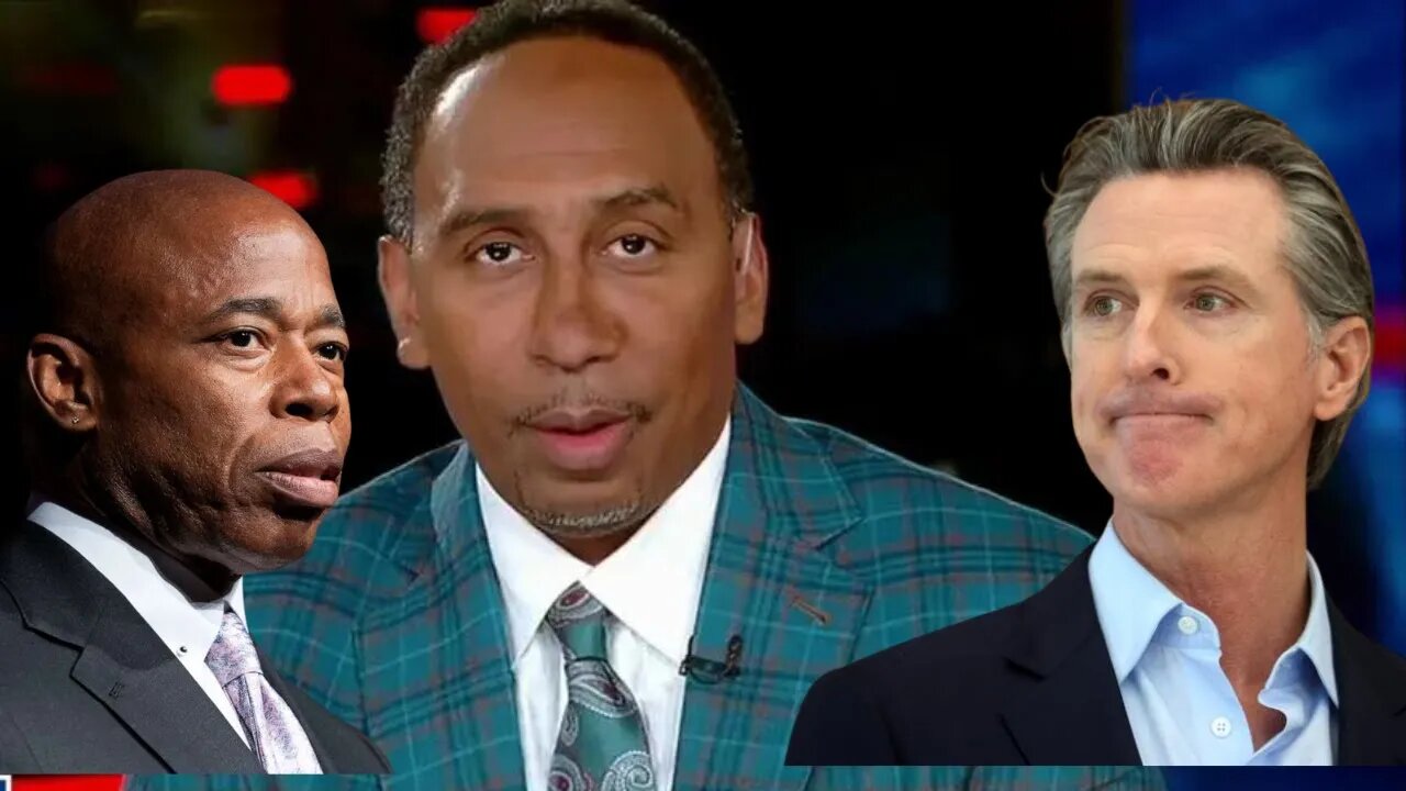 Stephen A Smith Goes On FOX NEWS?! TORCHES Gavin Newsom & FIRES at NYC under Eric Adams?!