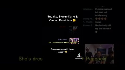 Sneako, Steezy Kane & Cas on Feminism.🤔 #viral #fyp #feminism #women #recruitdifficulty #comedy