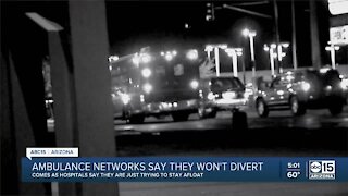 Ambulance networks say they won't divert