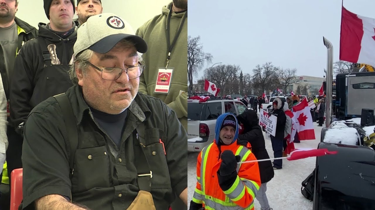 Trucker protest in Winnipeg wants meeting with PM Trudeau