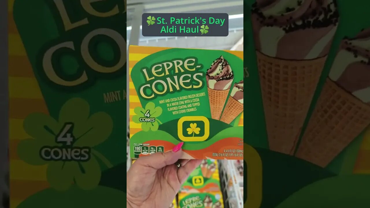 🍀Going Green Aldi Haul: My St. Patrick's Day Aldi Grocery Haul 2023😋🍀New At Aldi #shorts