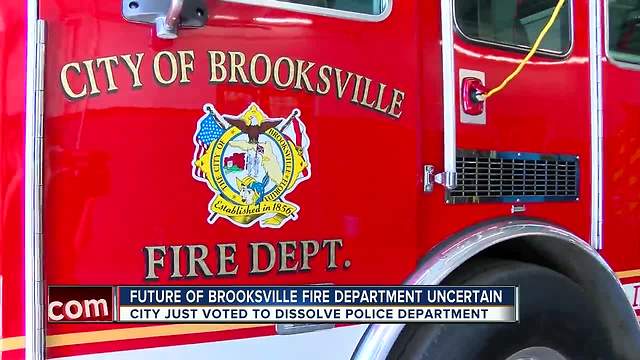 Brooksville fire department future in question on heels of decision to dissolve police department