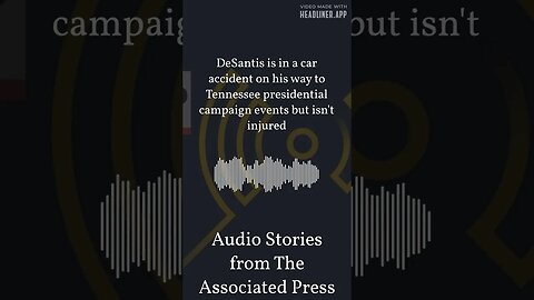 DeSantis is in a car accident on his way to Tennessee presidential campaign events but isn't...