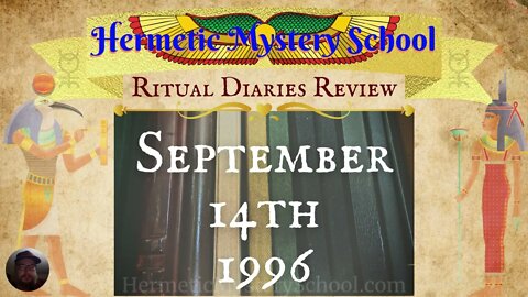 Magical Diary Book of Shadows Review with Frater R∴C∴ - 1996 Sep 14th