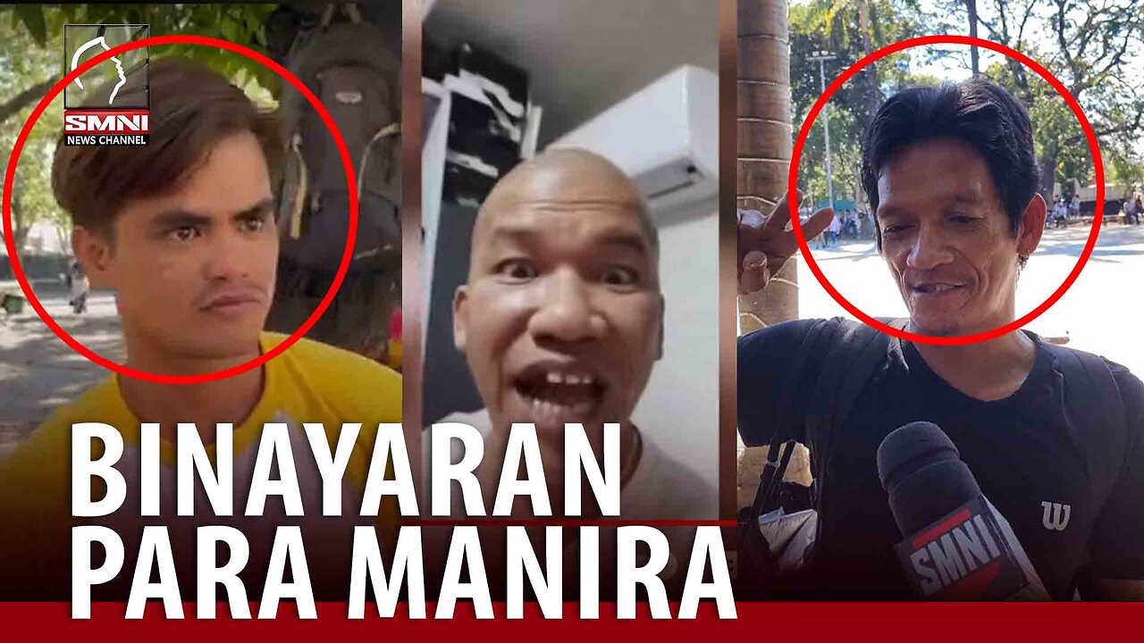 Vlogger na si Niño Barzaga, itinurong utak ng 'fake rallyist' video