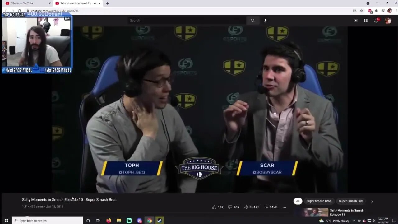 MoistCr1tikal Reacts To Salty Moments In Smash