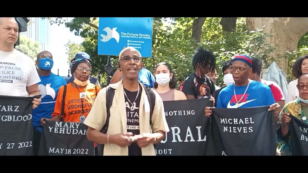 The Michael Nieves #michaelnieves #haltsolitary Emergency Action outside City Hall 9/1/2022