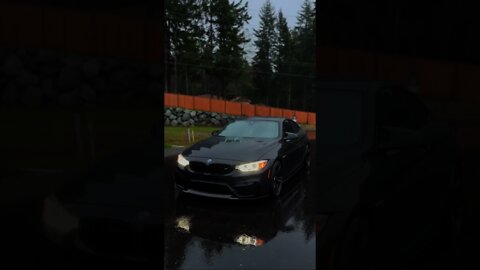 Perfect weather 🌧️ for a M4 BMW