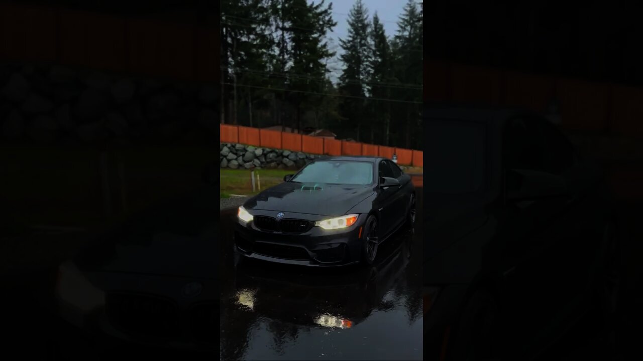 Perfect weather 🌧️ for a M4 BMW