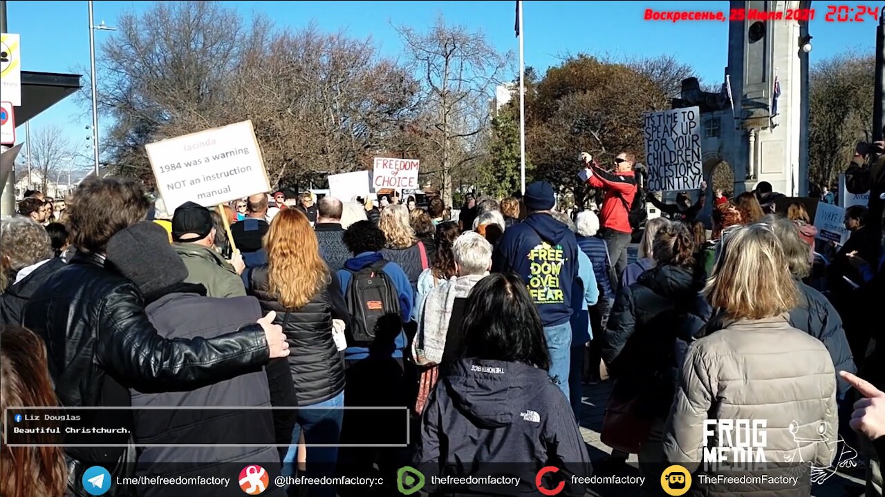 World Wide Rally For Freedom Christchurch