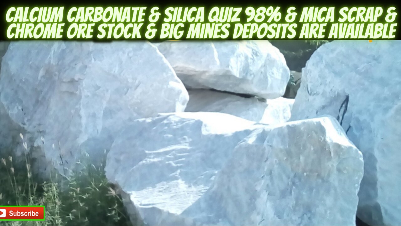 calcium carbonate & silica quiz 98% & mica scrap…