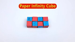 How to Make Paper Infinity Cube/DIY Paper Crafts/Easy Paper Crafts