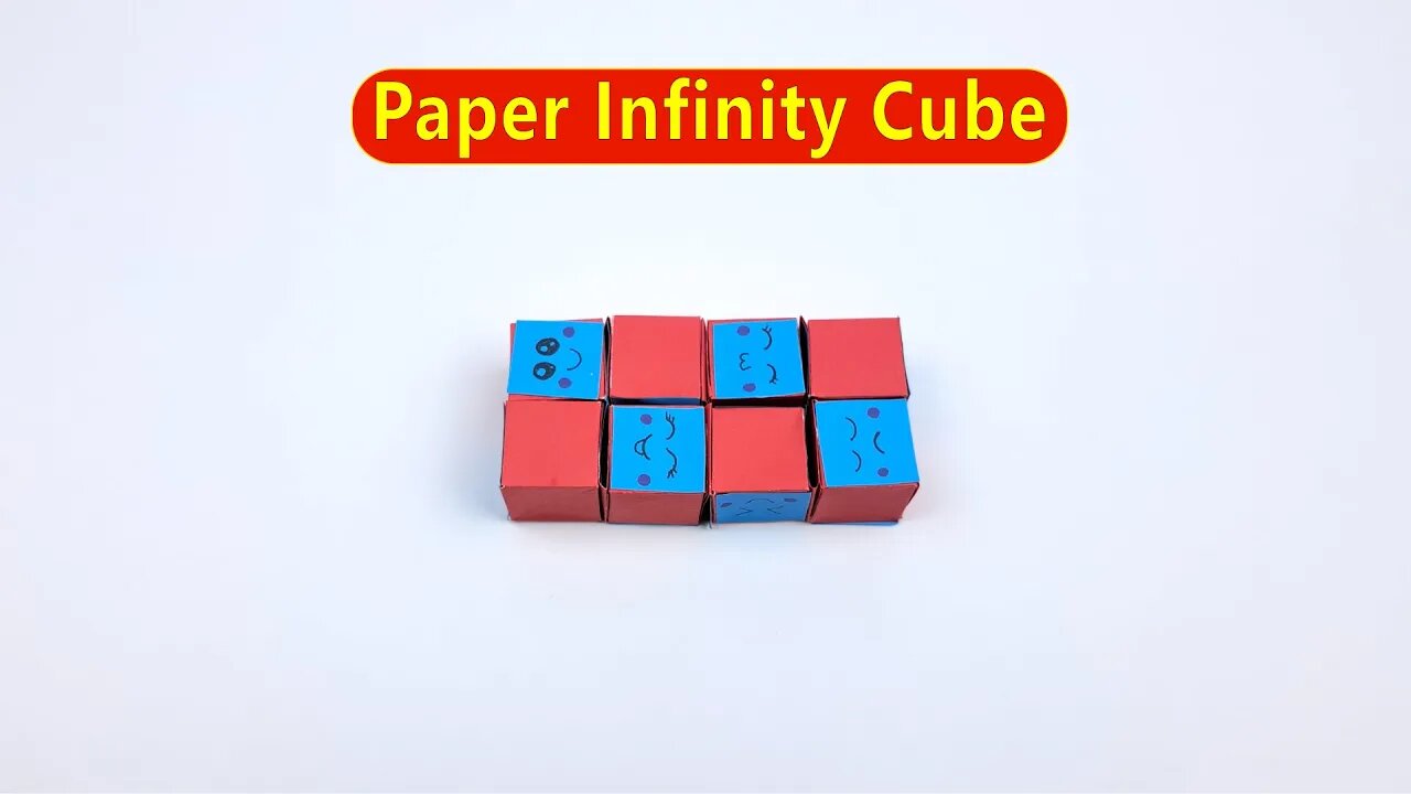 How to Make Paper Infinity Cube/DIY Paper Crafts/Easy Paper Crafts