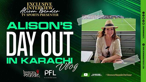 Alison Bender, Sports TV Presenter | Exclusive Interview Vlog - #BrownMundeOnTour 💚