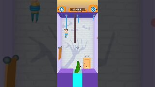 rescue cut rope puzzle 😎 #shorts