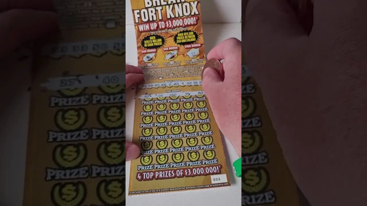$3,000,000 Lottery Ticket Break Fort Knox Scratch Offs!