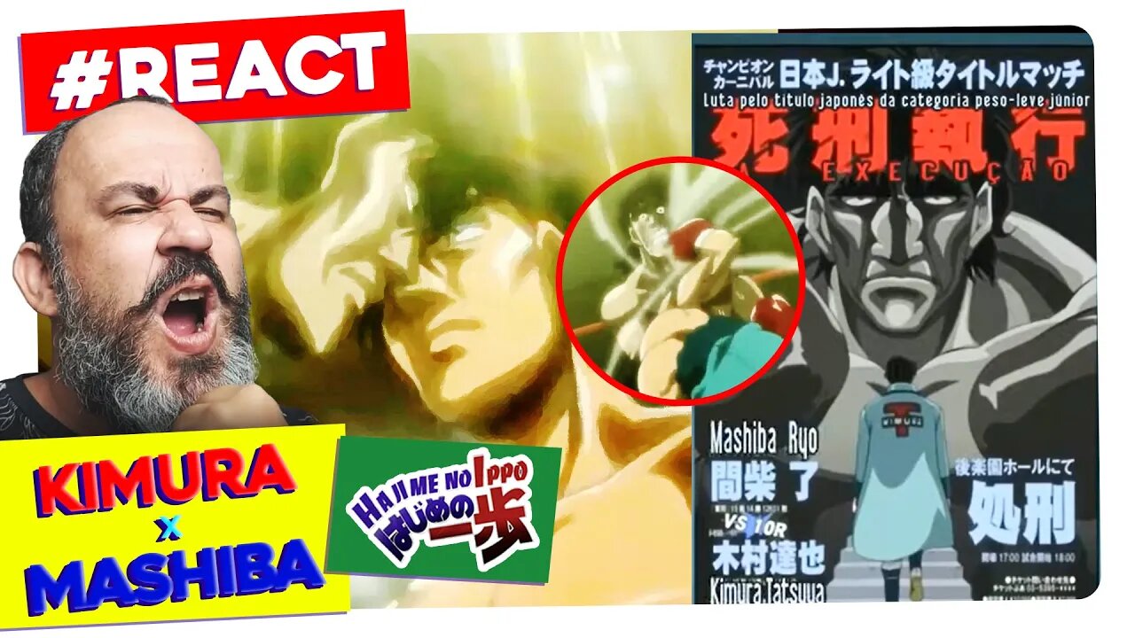 KIMURA vs MASHIBA | A emocionante evolução de KIMURA. | React Hajime no Ippo OVA