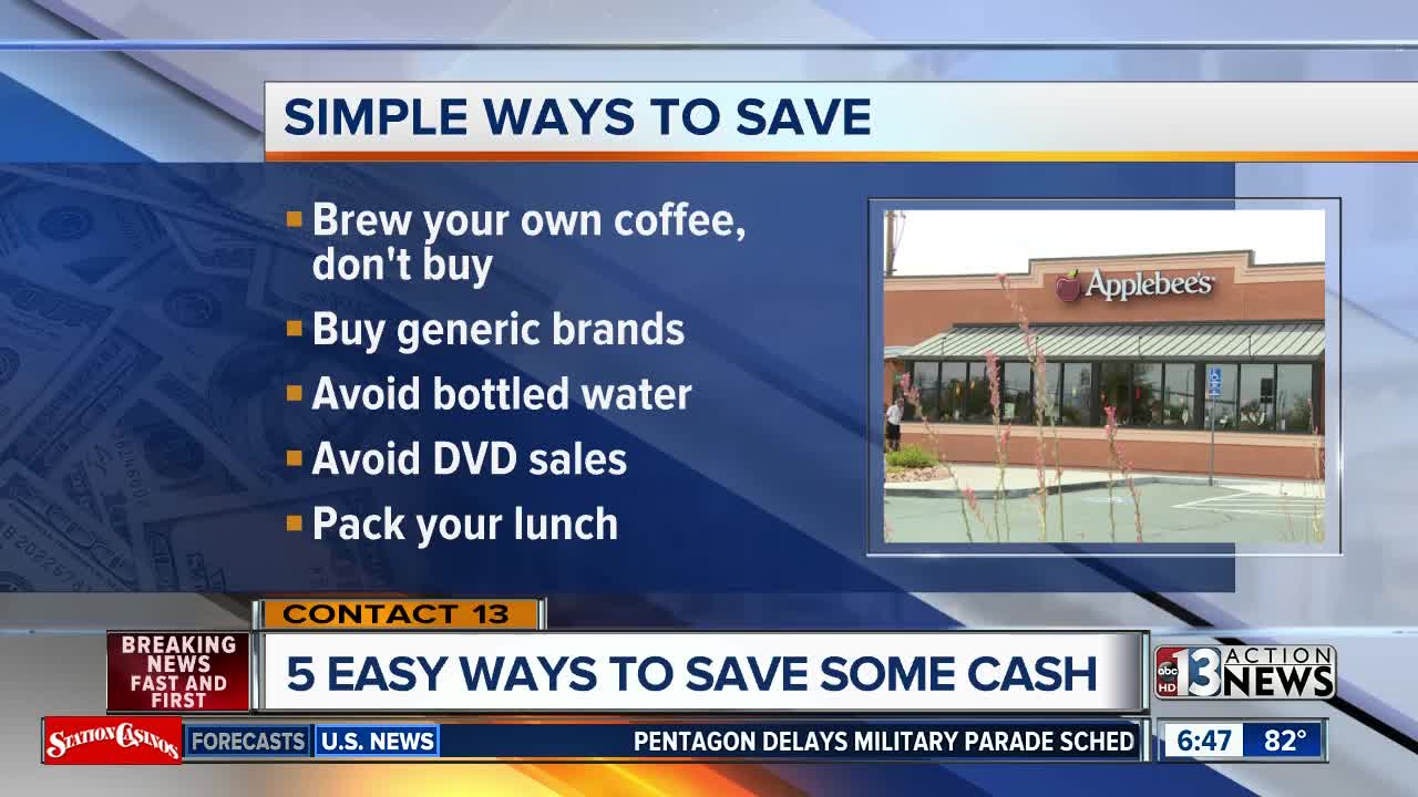 5 easy ways to save some cash