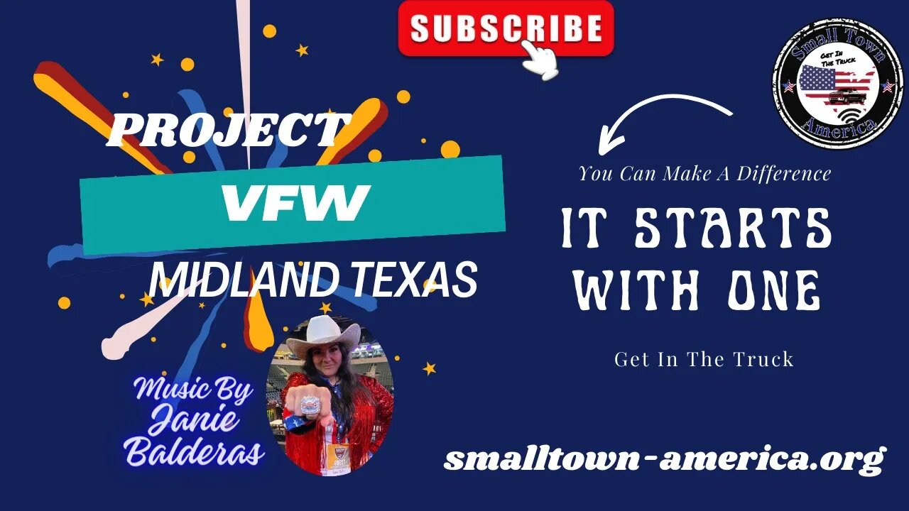 Helping Veterans And Building A Community - Project VFW Midland Texas It Starts With One