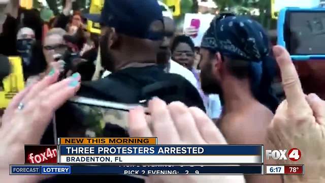 Three arrested over Bradenton Condeferate monument protests