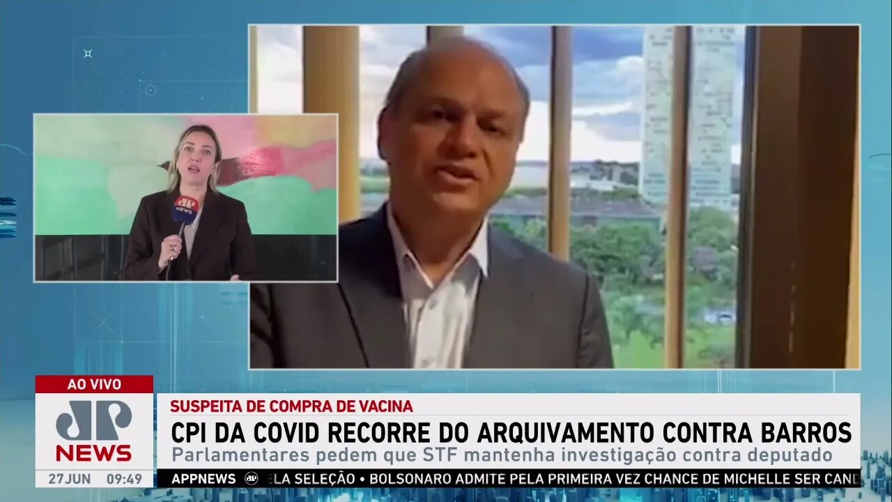 CPI da Covid-19 recorre do arquivamento contra Ricardo Barros