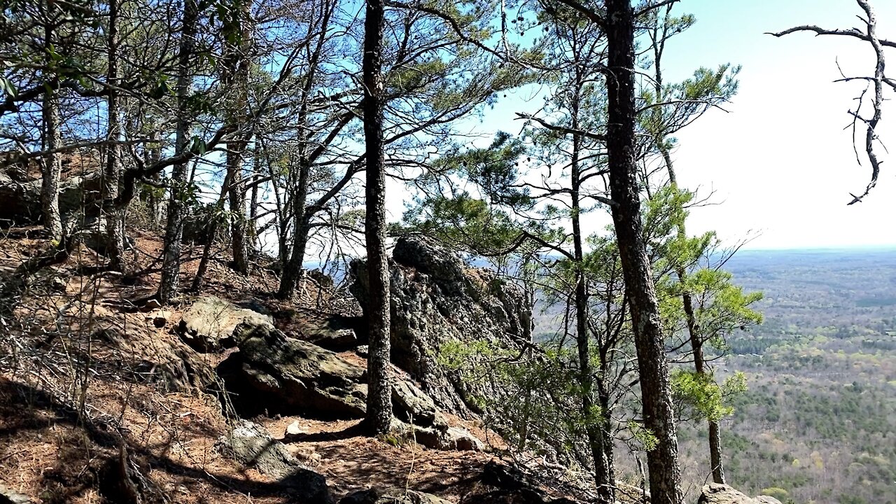 Hiking tour of Crowders Mountain State Park, NC