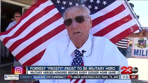 Los Angeles Dodgers to honor World War II veteran Forrest Frost during game