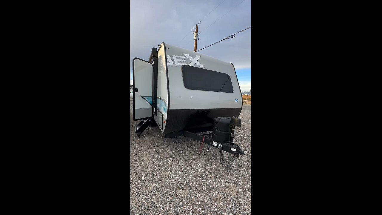 Small travel trailer with a slide out