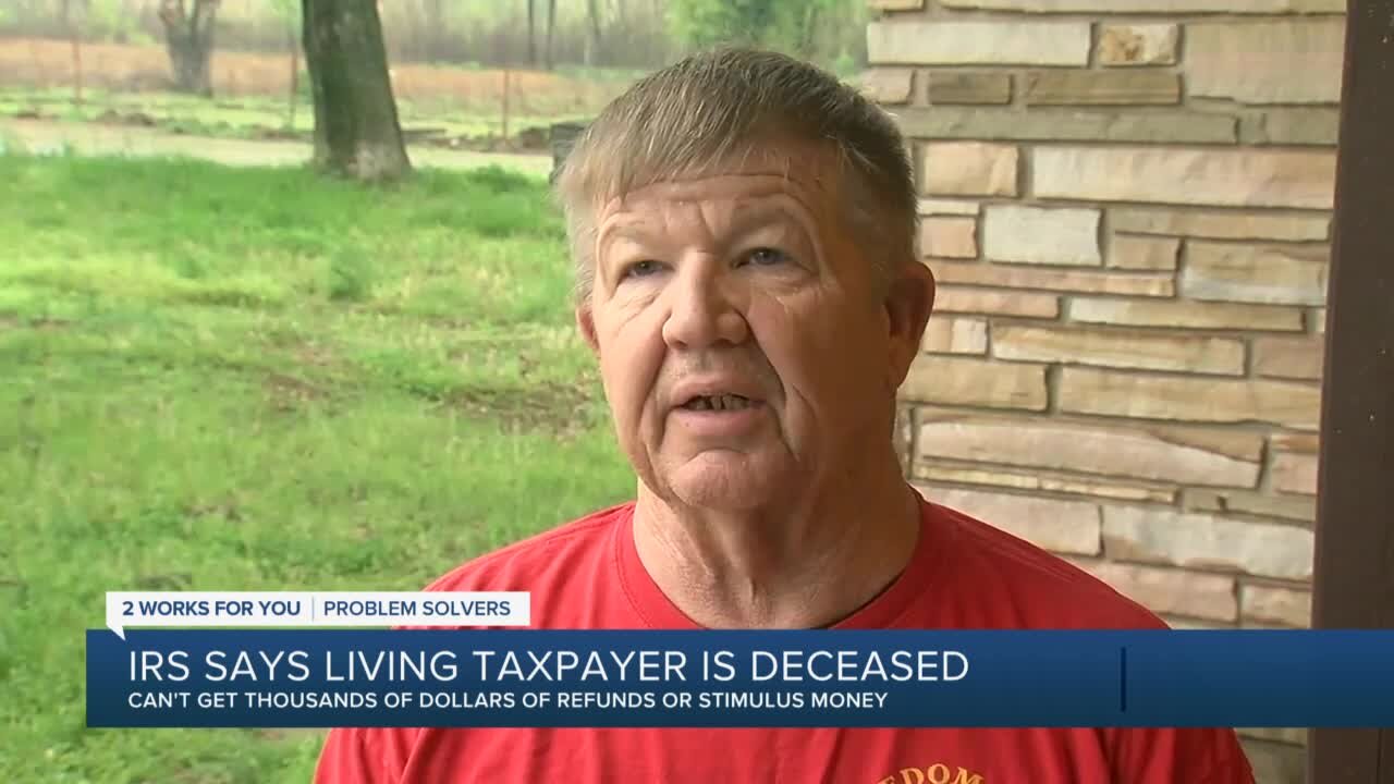 Okla. man says IRS thinks he's dead, won't give him stimulus