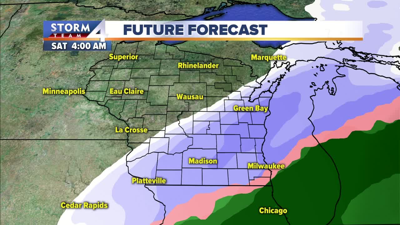 Rain and wind expected Thursday with a high of 46