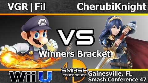 VGR|Fil (Mario) vs. CherubiKnight (Lucina) - SSB4 Winners R3 - SC47