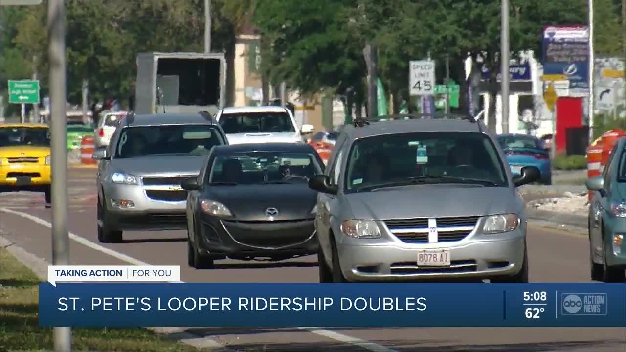 PSTA: Downtown Looper ridership has doubled in one year