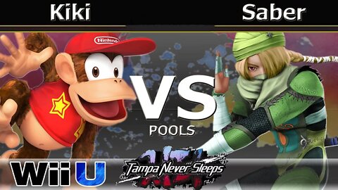 Kiki (Diddy Kong) vs. Saber (Sheik) - Wii U Pools - TNS7