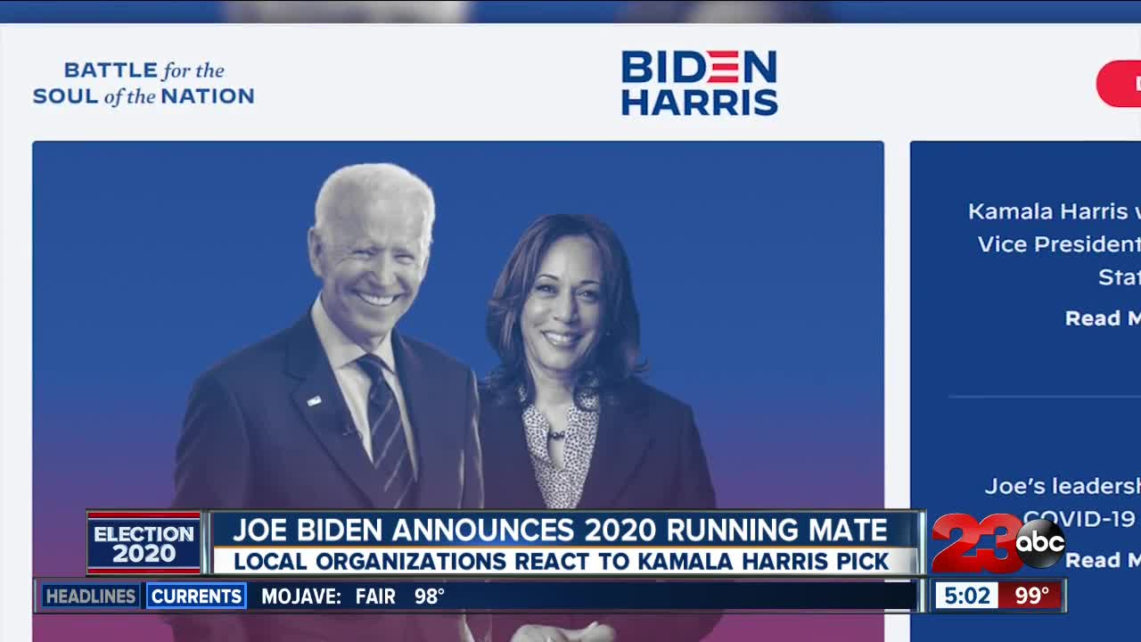 Joe Biden picks Sen. Harris as running mate