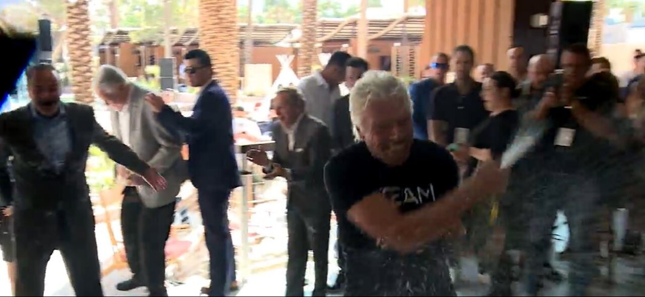 Virgin Hotels Las Vegas welcomes Sir Richard Branson, unveils revamped beach club