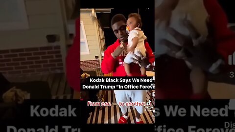 Rapper kodak black supports Trump 2024.