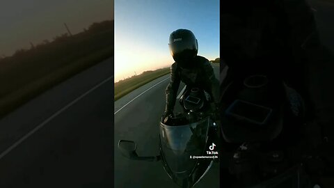 Beautiful Sunrise Ride on My Kawasaki ZX-6R "...One of these Days It Will Be"