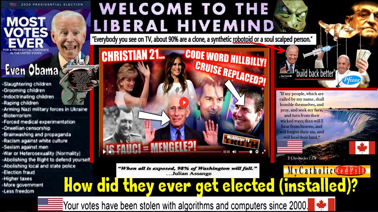 CHRISTIAN 21 UNRELEASED INTEL! MELANIA AND DIANA! CODE WORD HILLBILLY: FAUCI IS MENGELE!