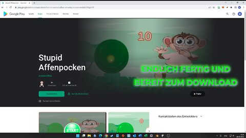 Stupid Affenpocken ist fertig und gibt's im Google Playstore zum Download